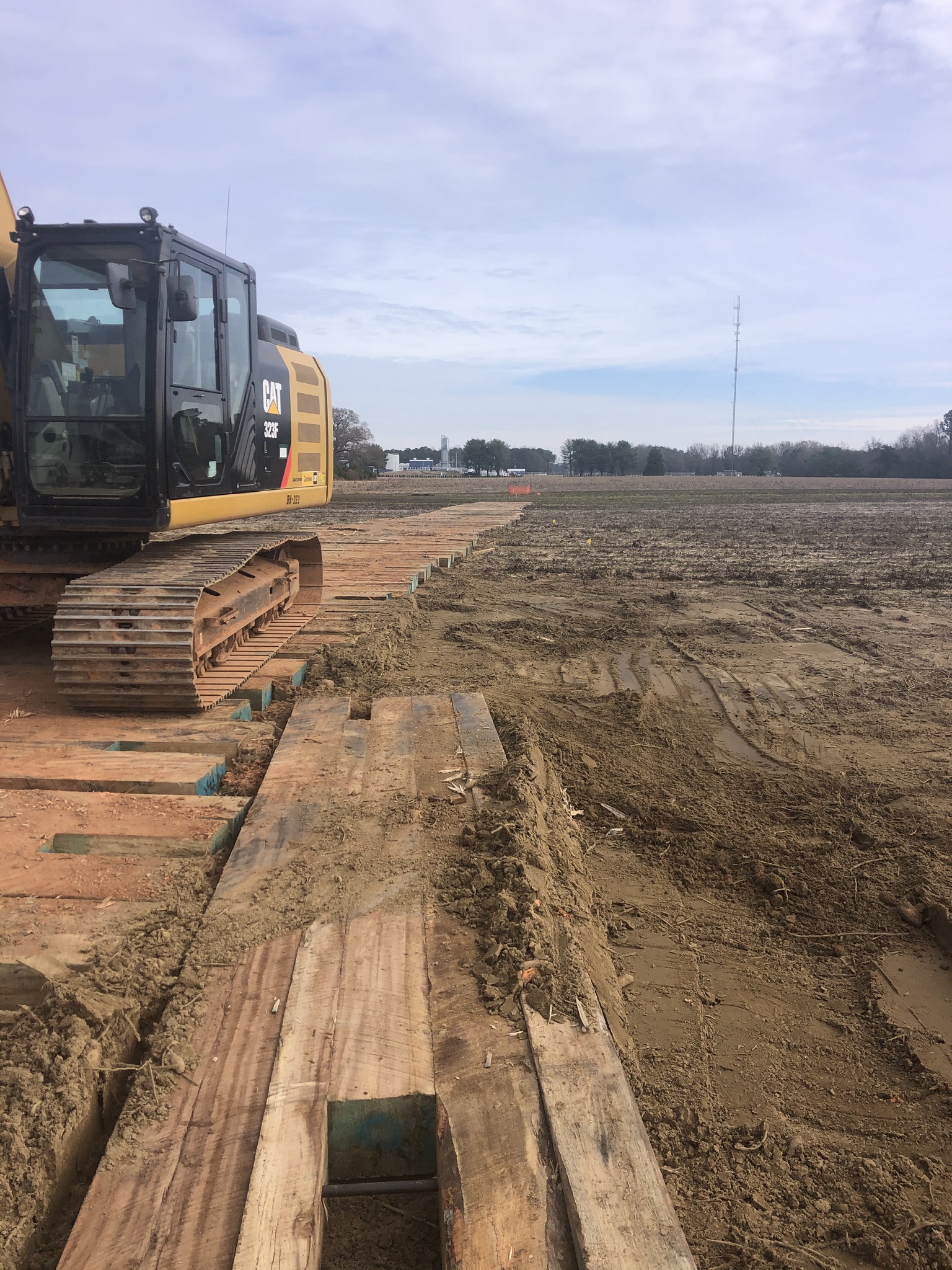 Crane Mats at Work